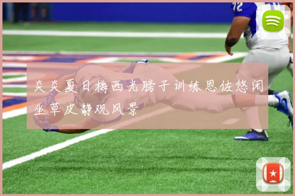 炎炎夏日梅西光膀子训练恩佐悠闲坐草皮静观风景